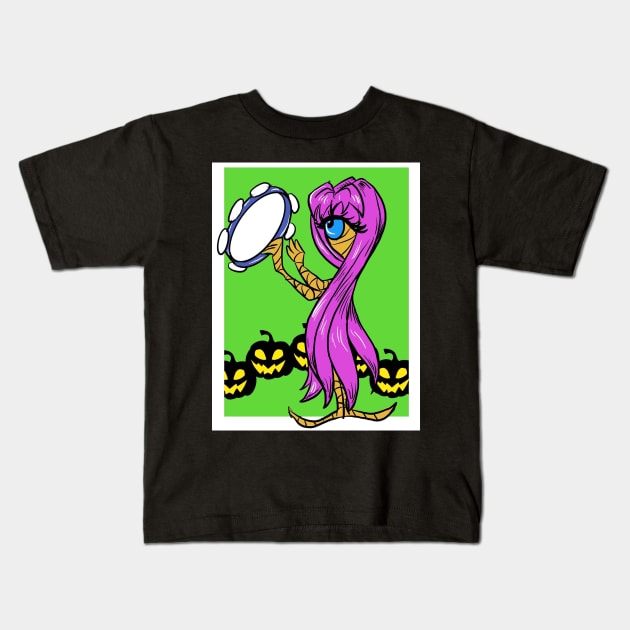 Cyclops Girl Mummy Kids T-Shirt by Biomek